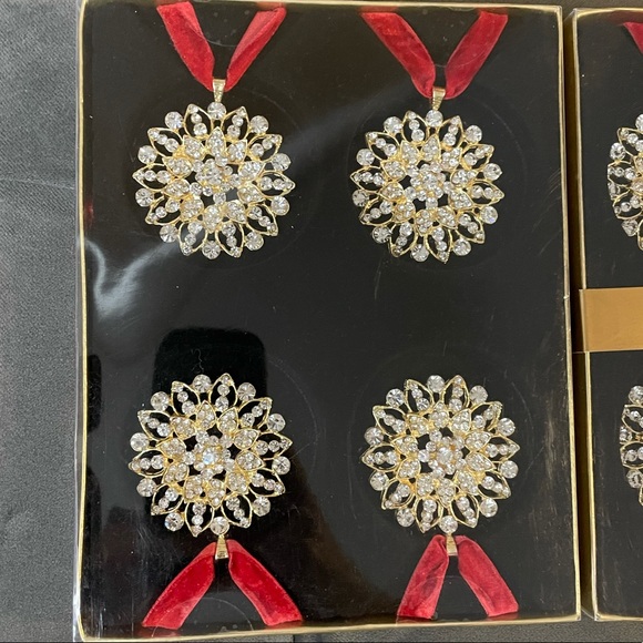 Set of 8 bejeweled Christmas ornaments - Picture 4 of 4